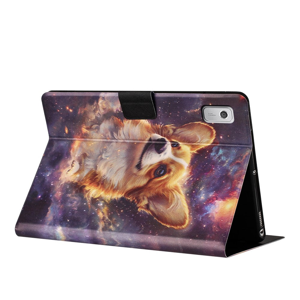 Lenovo Tab M9 Surfplatta Skal Litchy Texture TPU + PU Läder Skyddsfodral