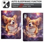 Lenovo Tab M9 Surfplatta Skal Litchy Texture TPU + PU Läder Skyddsfodral
