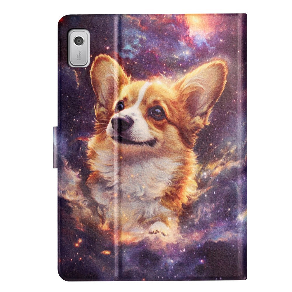 Lenovo Tab M9 Surfplatta Skal Litchy Texture TPU + PU Läder Skyddsfodral