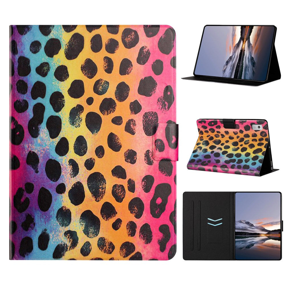 Lenovo Tab M9 Surfplatta Skal Litchy Texture TPU + PU Läder Skyddsfodral