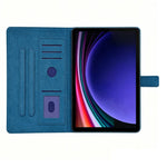 For Samsung Galaxy Tab S11 Tablet Case Embossed Magpie Pattern TPU PU Protective Cover with Card Slots