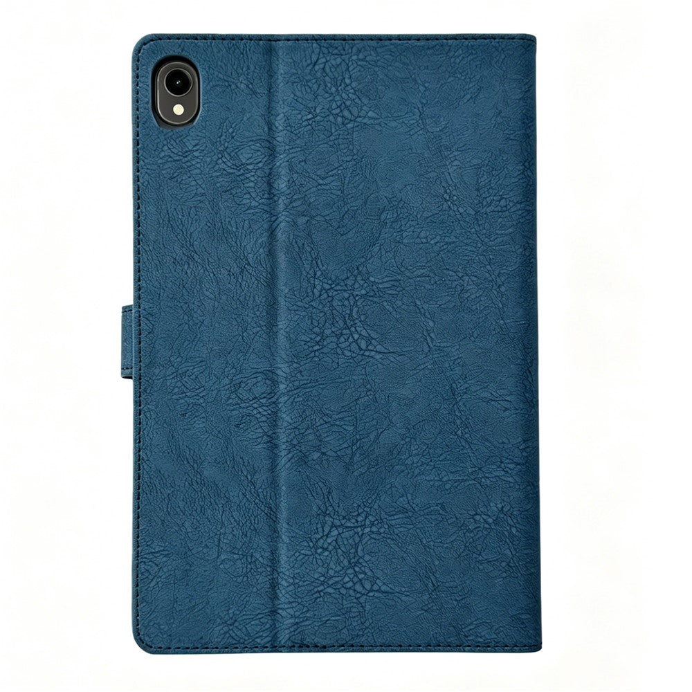 For Samsung Galaxy Tab S11 Tablet Case Embossed Magpie Pattern TPU PU Protective Cover with Card Slots