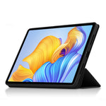 For Honor Pad 8 Protective Cover TPU+PU Leather Anti-Drop Case Shockproof Skin-Touch Tablet Case with Three-fold Stand