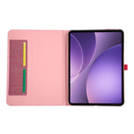 For Oppo Pad 5 Case with Stand Card Holder Cloth Texture Leather Tablet Cover