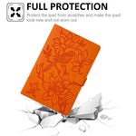Tablet Case for Samsung Galaxy Tab S10 Lite / S10 FE+ / S9 FE / S9 Embossed Magpie Pattern TPU PU Protective Cover with Card Slots