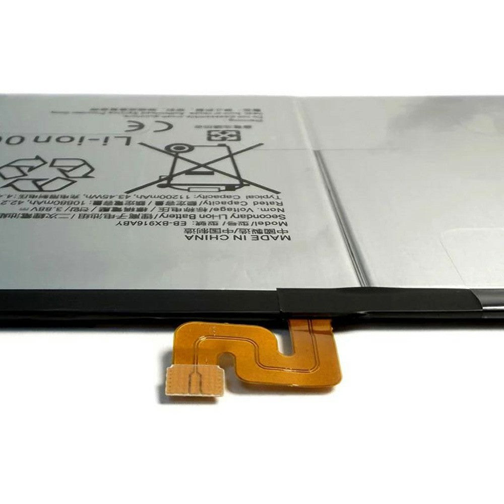 Til Samsung Galaxy Tab S9 Ultra X910 X916 14.6" 3.88V 10880mAh Li-Polymer Batterimontering (uden logo) (Kode: EB-BX916ABY)