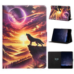 Tablet Case for Samsung Galaxy Tab S9  /  Tab S9 FE Leather Stand Case with Card Slots Litchi Pattern Magnetic Flip Protective Cover