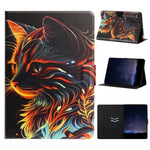 Tablet Case for Samsung Galaxy Tab S9  /  Tab S9 FE Leather Stand Case with Card Slots Litchi Pattern Magnetic Flip Protective Cover