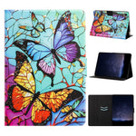 Tablet Case for Samsung Galaxy Tab S9  /  Tab S9 FE Leather Stand Case with Card Slots Litchi Pattern Magnetic Flip Protective Cover