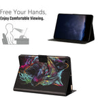 For Samsung Galaxy Tab S11 Tablet Case Leather Stand Case with Card Slots Litchi Pattern Magnetic Flip Protective Cover