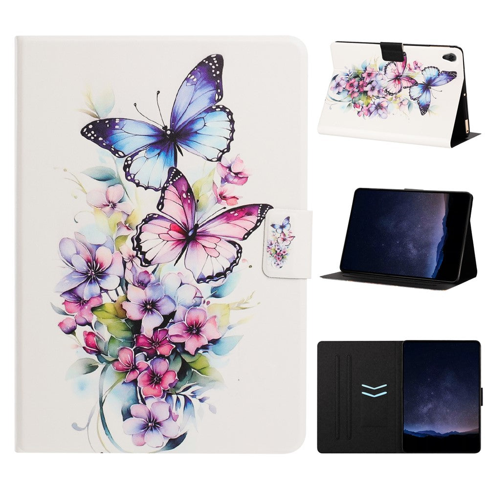For Lenovo Tab M10 HD Gen 2 Tablet Case Leather Stand Case with Card Slots Litchi Pattern Magnetic Flip Protective Cover
