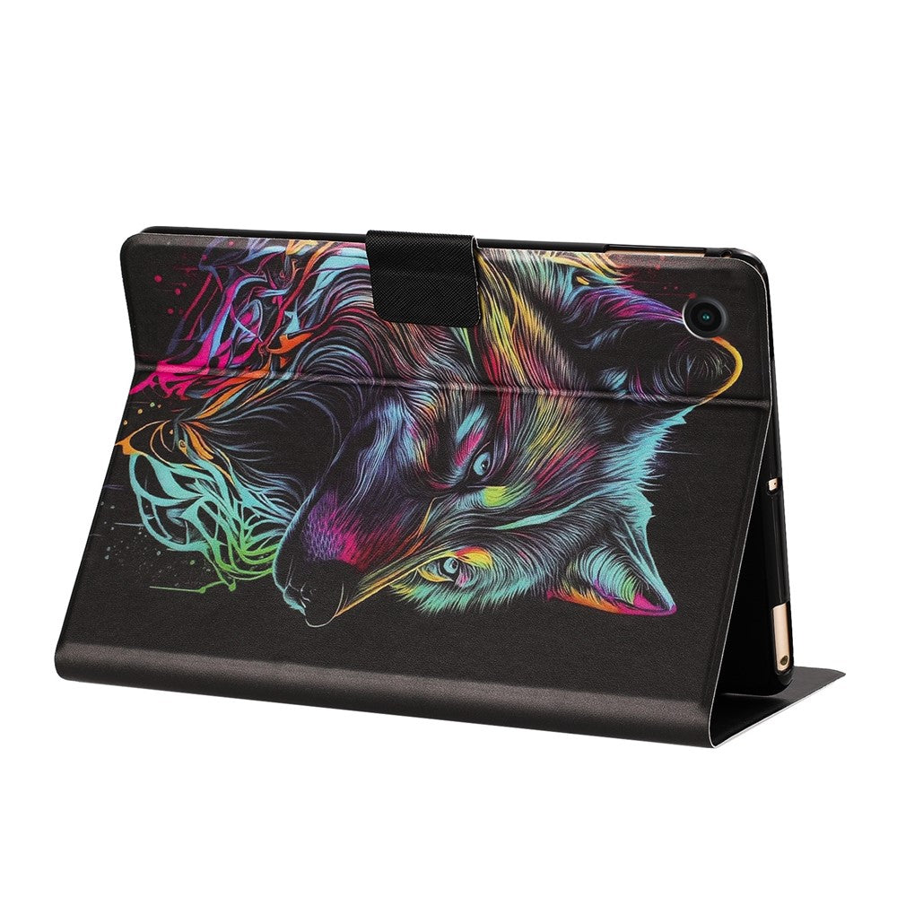 Tablet Case for Lenovo Tab M10 Plus (3rd Gen)  /  Xiaoxin Pad 2022 10.6 inch Leather Stand Case with Card Slots Litchi Pattern Magnetic Flip Protective Cover