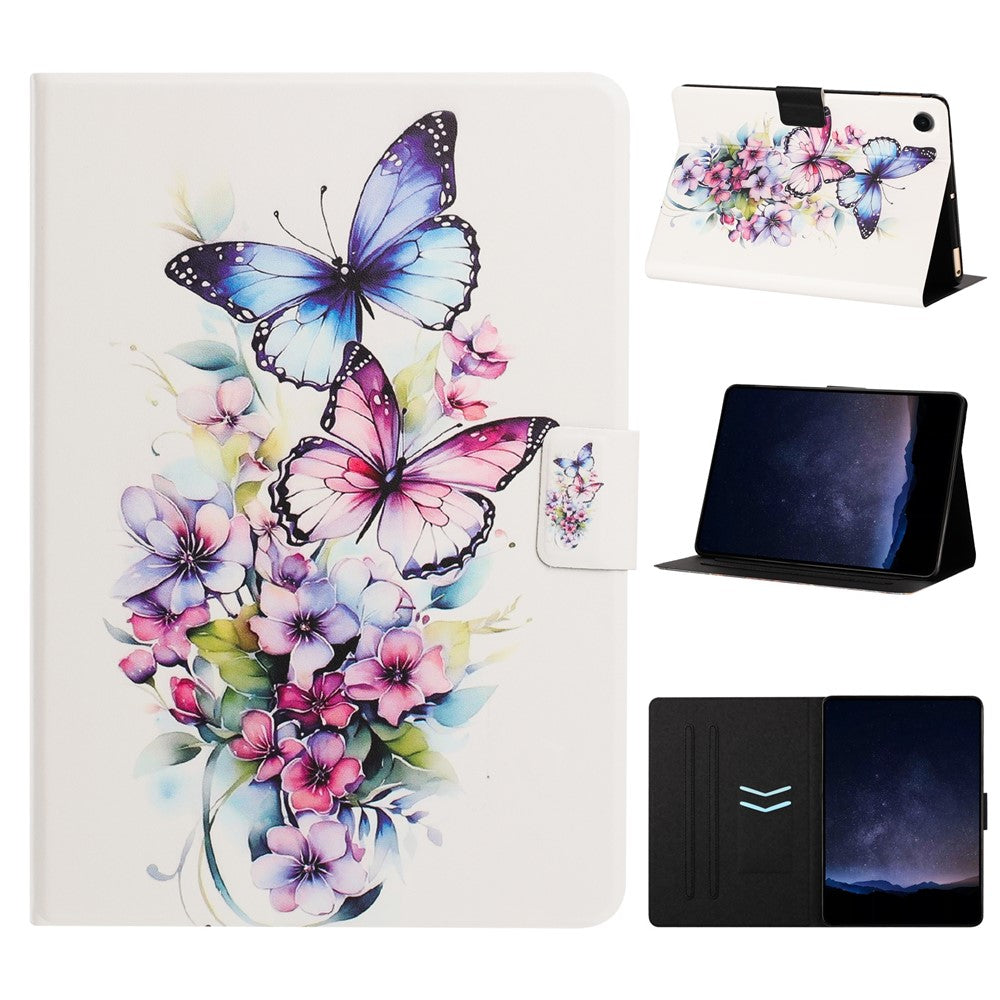 Tablet Case for Lenovo Tab M10 Plus (3rd Gen)  /  Xiaoxin Pad 2022 10.6 inch Leather Stand Case with Card Slots Litchi Pattern Magnetic Flip Protective Cover