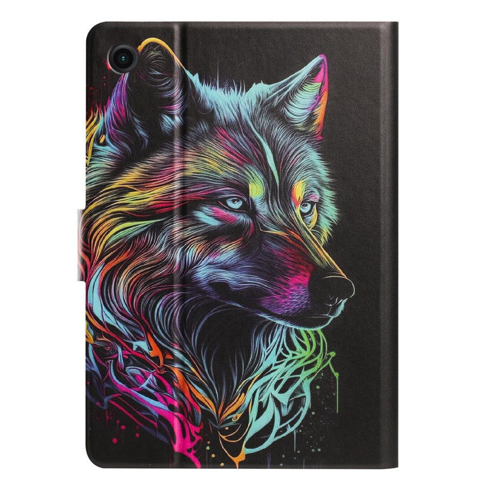 For Lenovo Tab M10 (Gen 3) Tablet Case Leather Stand Case with Card Slots Litchi Pattern Magnetic Flip Protective Cover