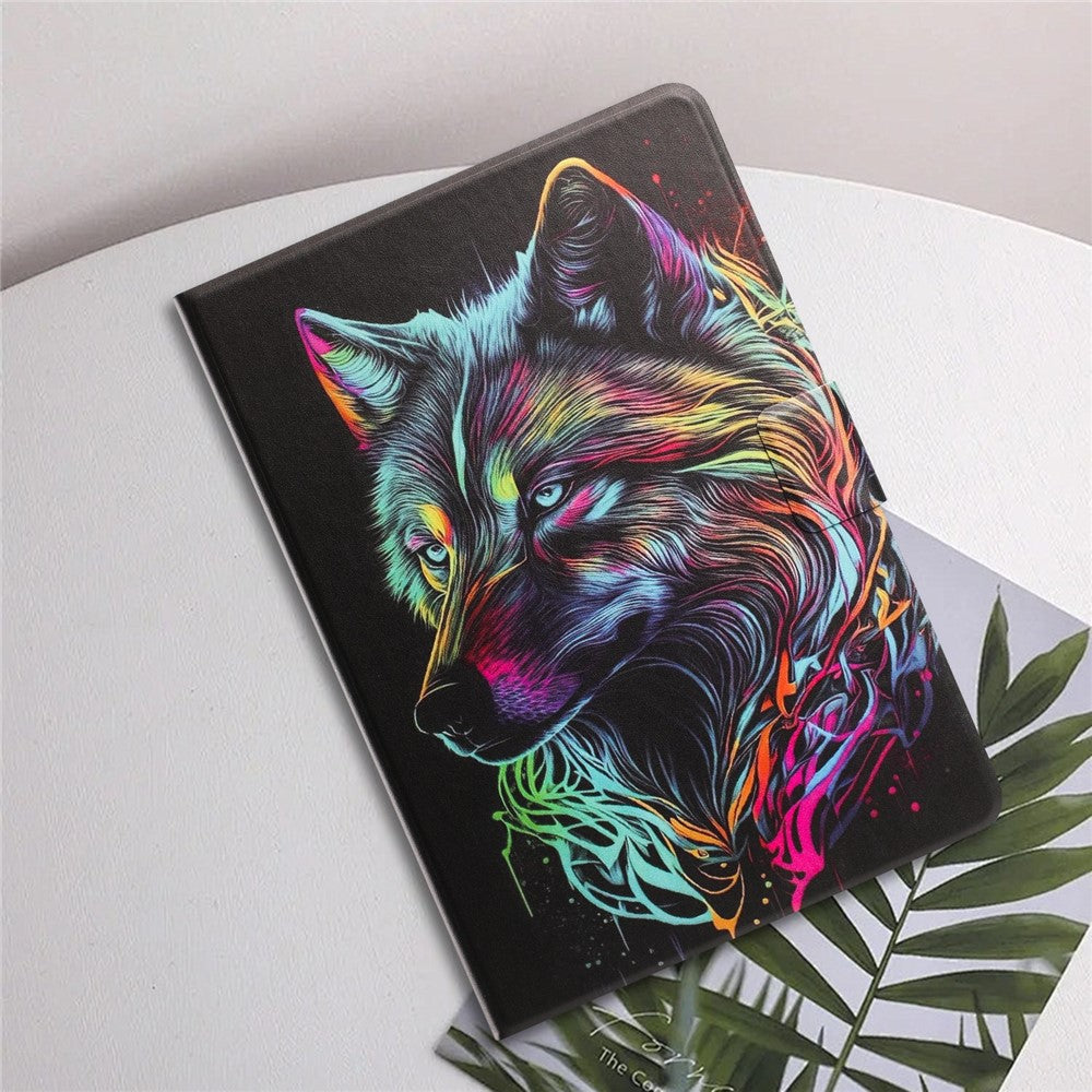 For Lenovo Tab M10 (Gen 3) Tablet Case Leather Stand Case with Card Slots Litchi Pattern Magnetic Flip Protective Cover