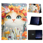 For Lenovo Tab M10 (Gen 3) Tablet Case Leather Stand Case with Card Slots Litchi Pattern Magnetic Flip Protective Cover