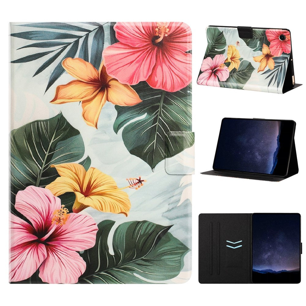 For Lenovo Tab M10 (Gen 3) Tablet Case Leather Stand Case with Card Slots Litchi Pattern Magnetic Flip Protective Cover