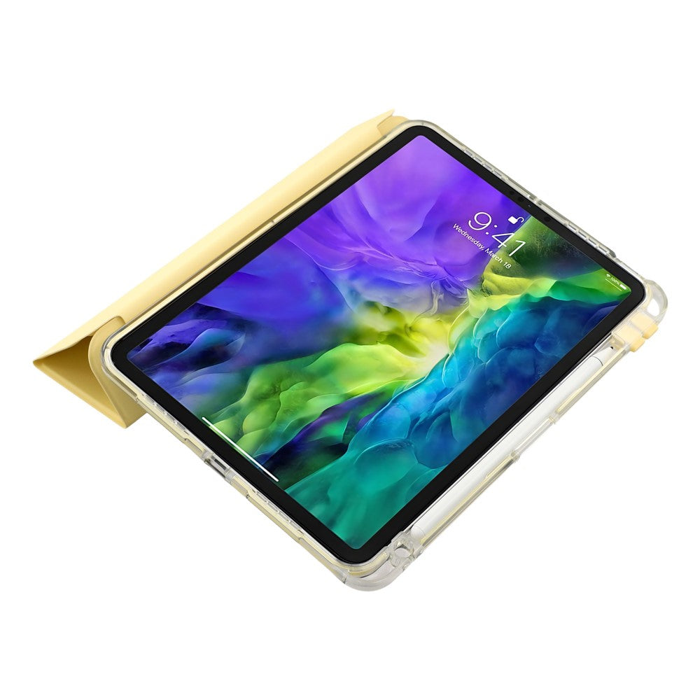 MUTURAL Crystal Shield-skal till iPad Air 13 (2026) / (2025) / (2024) / iPad Pro 12.9 (2022) / (2021) / (2020) Trippelvikbart stativfodral till surfplatta