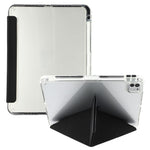 MUTURAL Crystal Shield-skal till iPad Air 13 (2026) / (2025) / (2024) / iPad Pro 12.9 (2022) / (2021) / (2020) Trippelvikbart stativfodral till surfplatta