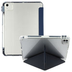 MUTURAL Crystal Shield-skal till iPad Air 13 (2026) / (2025) / (2024) / iPad Pro 12.9 (2022) / (2021) / (2020) Trippelvikbart stativfodral till surfplatta