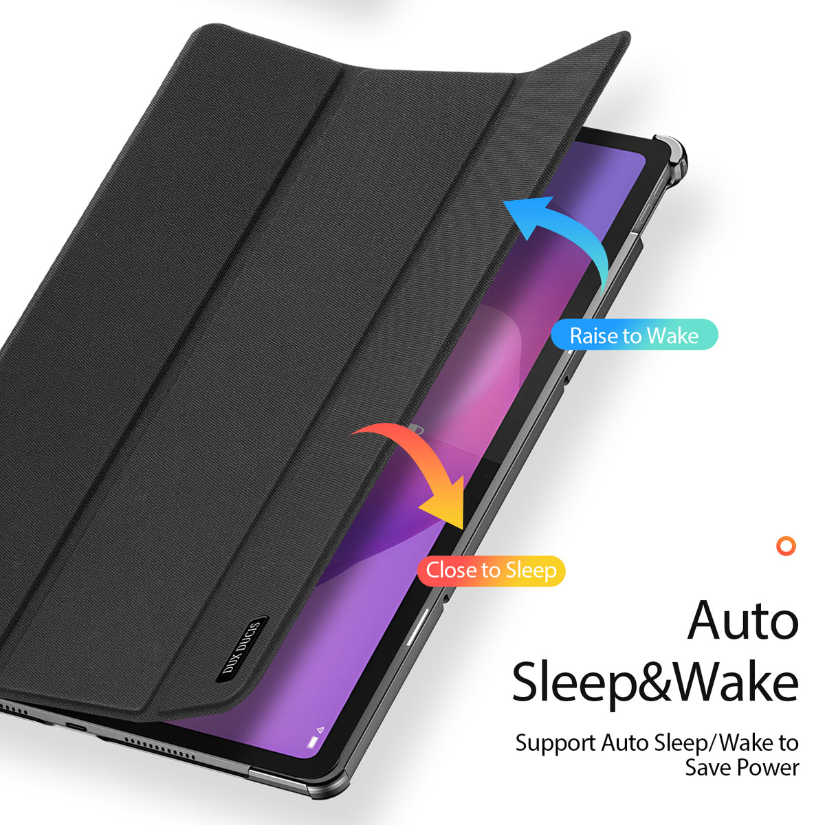 Dux Ducis for Lenovo Idea Tab Plus Case DUX DUCIS Domo Series Tri-fold Stand PU Leather Tablet Cover