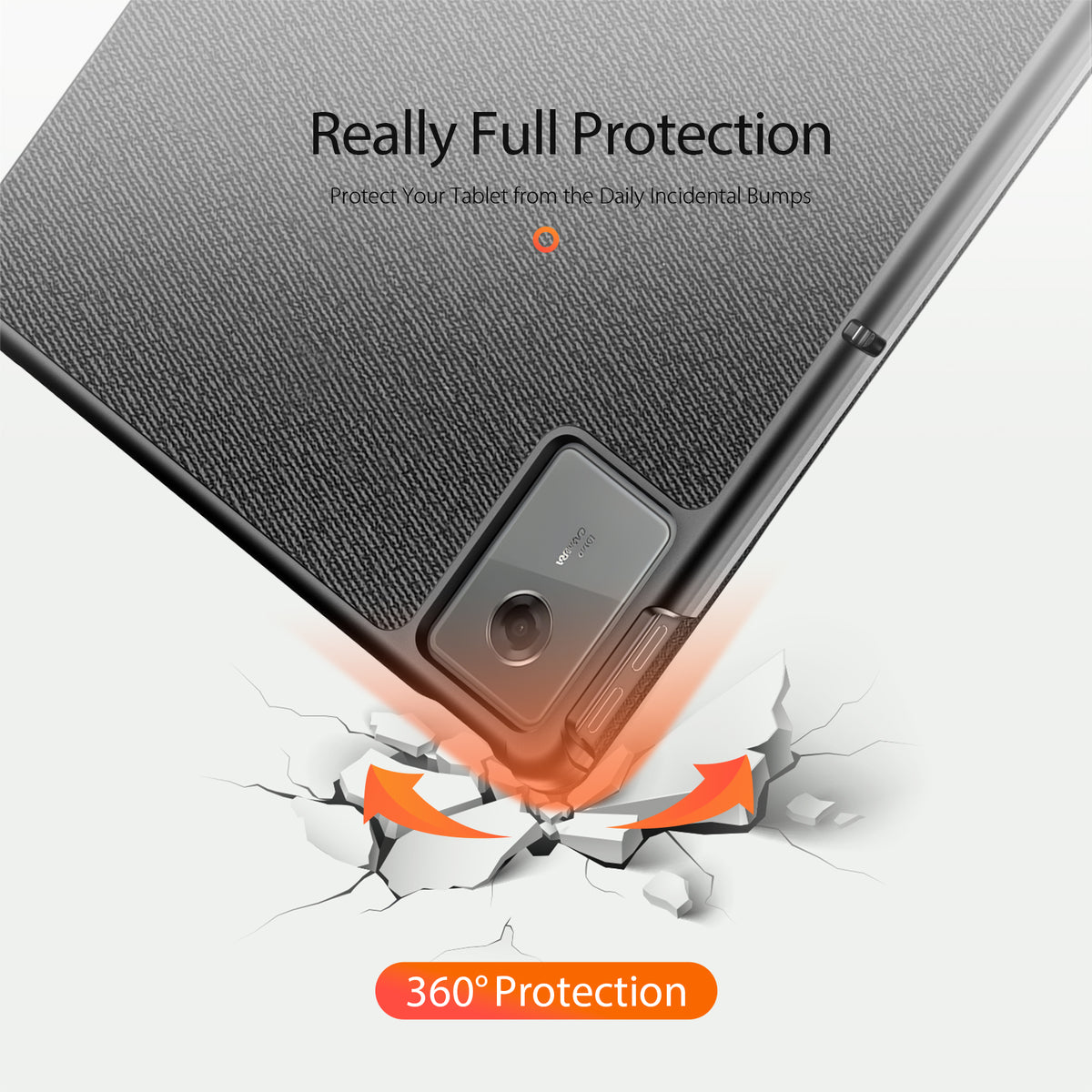 Dux Ducis for Lenovo Idea Tab Plus Case DUX DUCIS Domo Series Tri-fold Stand PU Leather Tablet Cover