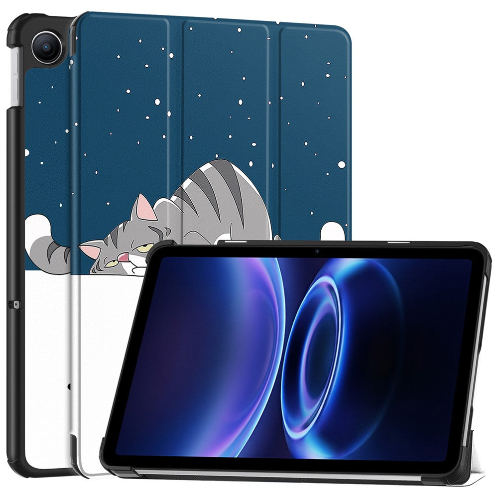For Xiaomi Redmi Pad 2 9.7 / Pad 2 SE Case Tri-fold Stand Pattern Print Leather Tablet Cover