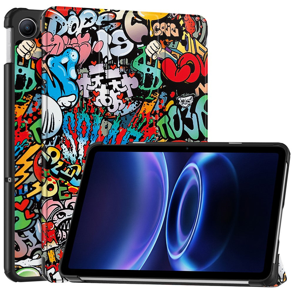 For Xiaomi Redmi Pad 2 9.7 / Pad 2 SE Case Tri-fold Stand Pattern Print Leather Tablet Cover