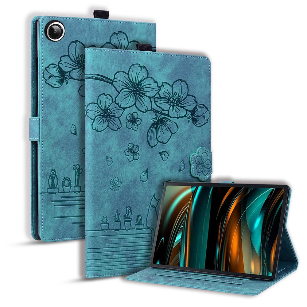 For Xiaomi Redmi Pad 2 9.7 / Pad 2 SE Case Card Slots Leather Tablet Stand Folio Cover Flower Cat