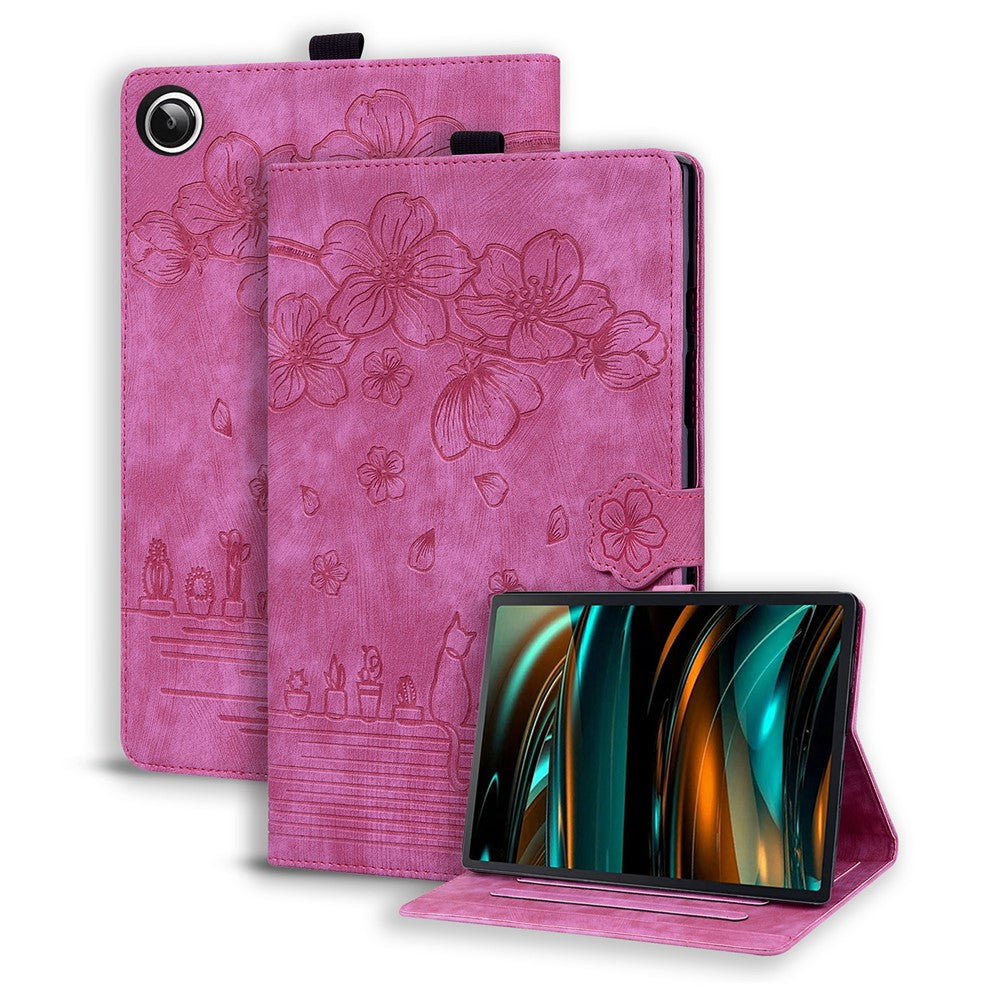 For Xiaomi Redmi Pad 2 9.7 / Pad 2 SE Case Card Slots Leather Tablet Stand Folio Cover Flower Cat