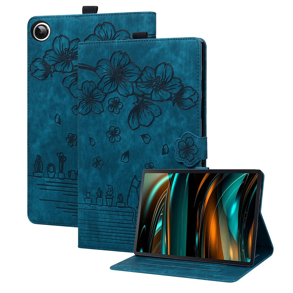 For Xiaomi Redmi Pad 2 9.7 / Pad 2 SE Case Card Slots Leather Tablet Stand Folio Cover Flower Cat