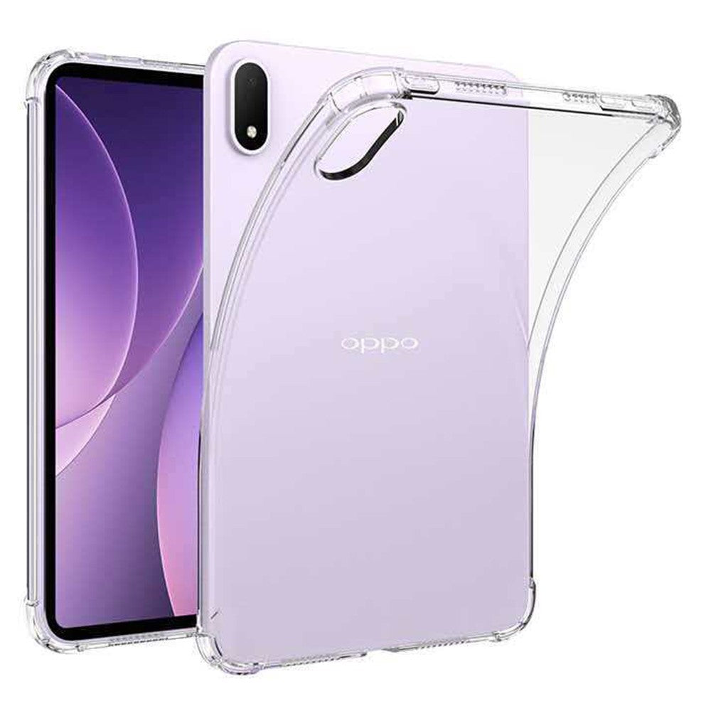 Oppo Pad Mini-skal med fyra hörn, stötsäkert, genomskinligt TPU-skydd för surfplatta
