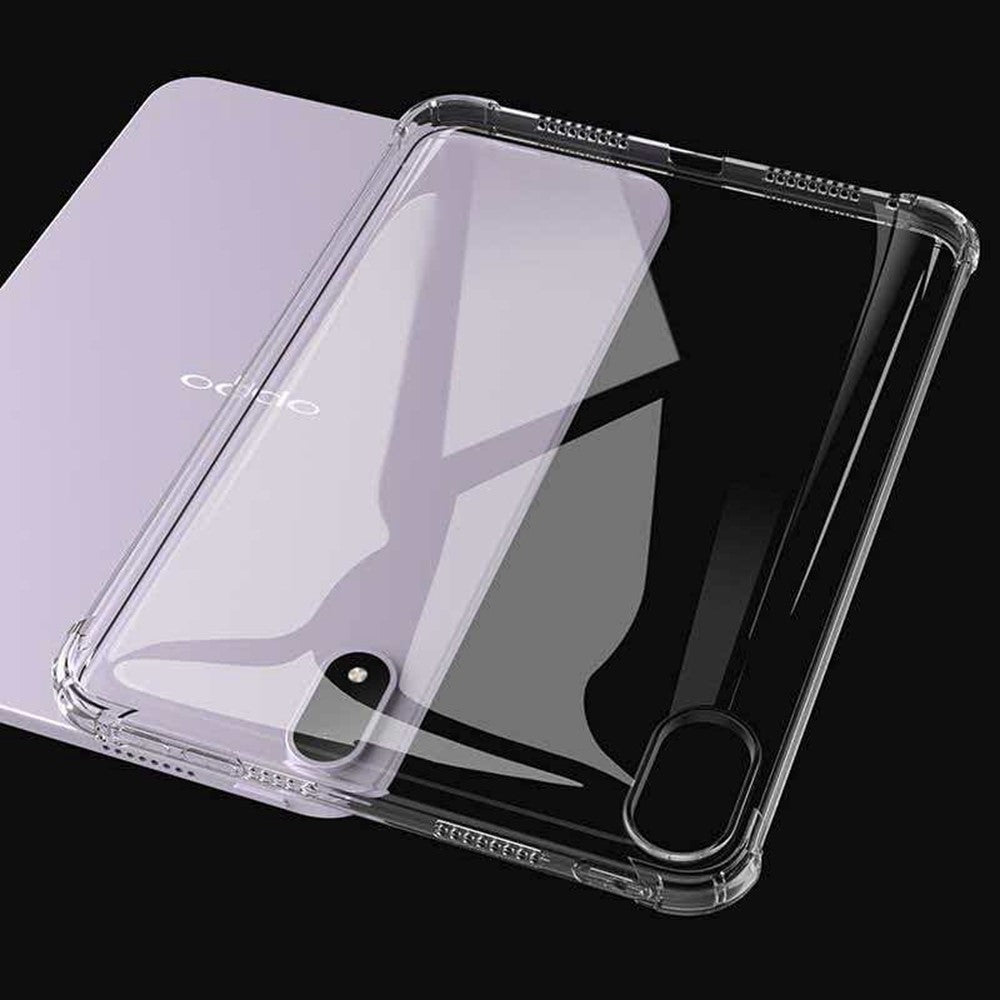 Oppo Pad Mini-skal med fyra hörn, stötsäkert, genomskinligt TPU-skydd för surfplatta