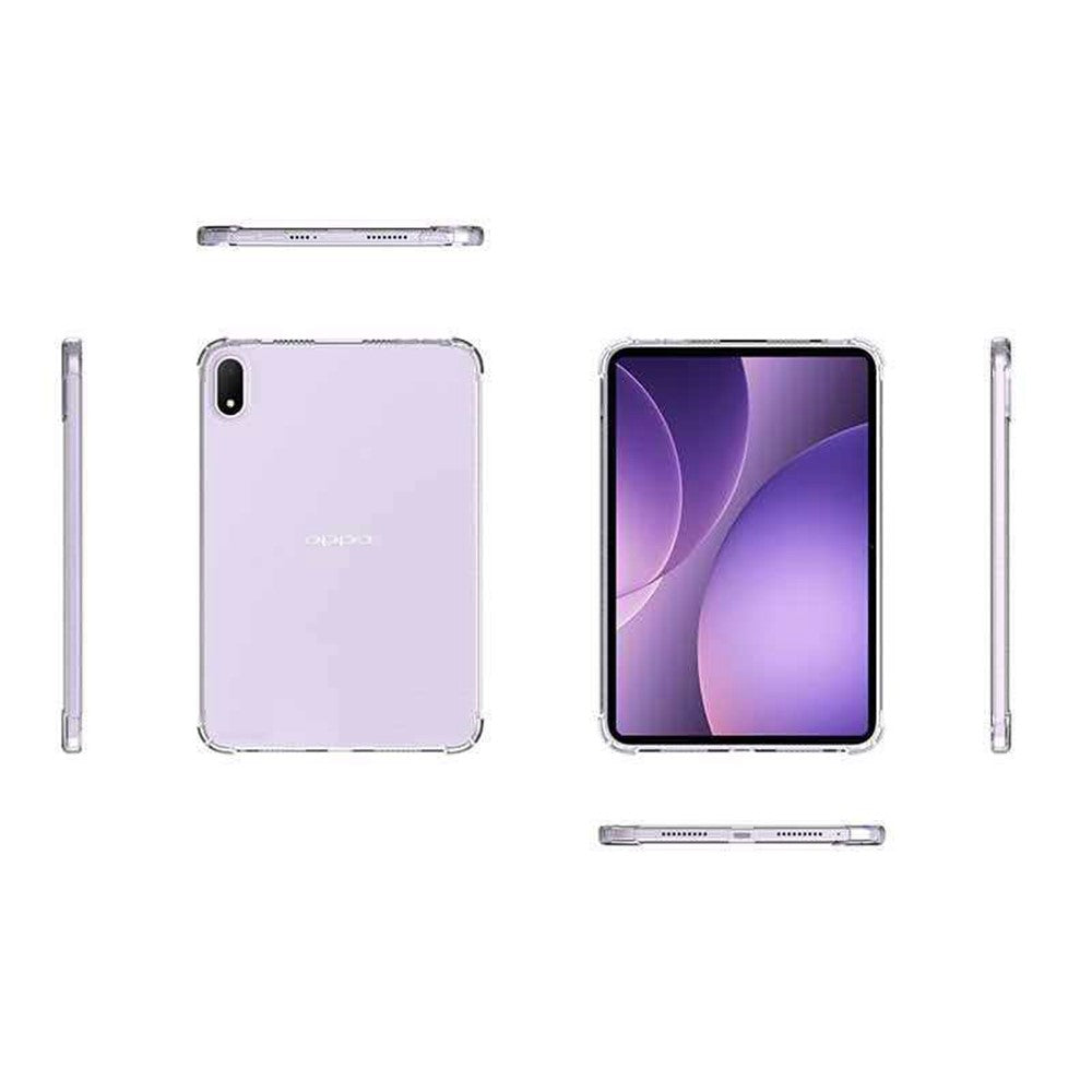 Oppo Pad Mini-skal med fyra hörn, stötsäkert, genomskinligt TPU-skydd för surfplatta