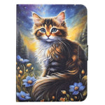 Til Samsung Galaxy Tab S10 FE+ Cover med Mønsterprint, Standerfunktion, Læder og Kortlommer