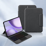 Läderfodral till Oppo Pad Mini + Pekplatta, Bluetooth-kompatibelt tangentbord med bakgrundsbelysning