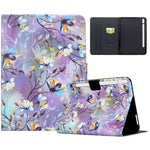 Til Samsung Galaxy Tab S9+ Etui, Mønsterprintet Stativ Læder Tablet Cover med Kortlommer