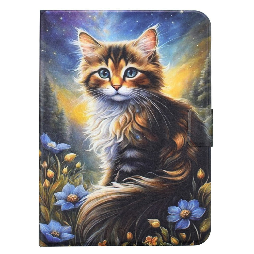 For Lenovo Xiaoxin Pad 11 2025 Case Pattern Printing Stand Leather Tablet Cover with Card Slots