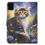 For Lenovo Xiaoxin Pad 12.1 (2025) Case Pattern Printing Stand Leather Tablet Cover with Card Slots