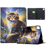 For Xiaomi Pad 7 / Pad 7 Pro Case Pattern Printing Stand Leather Tablet Cover with Card Slots