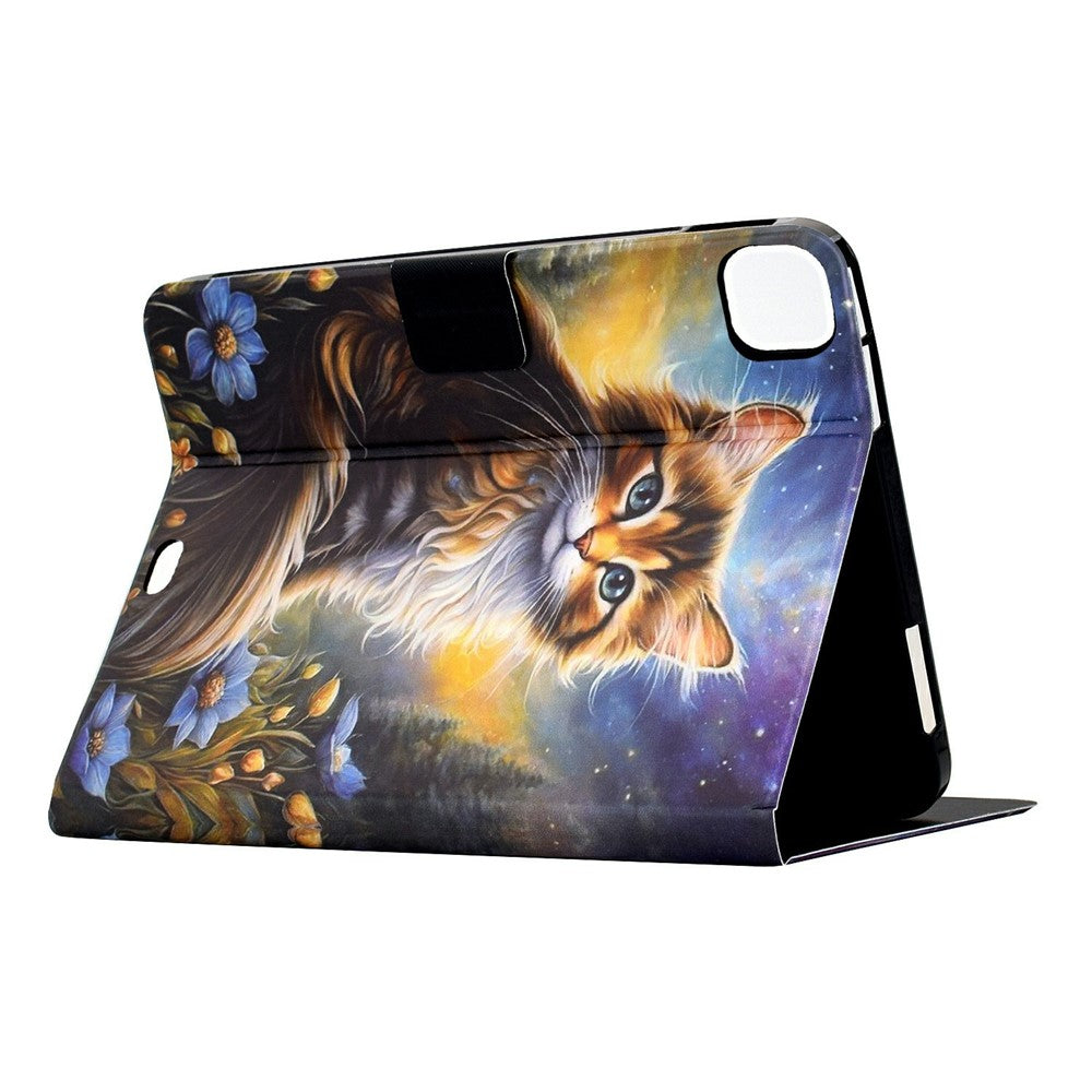 For Xiaomi Pad 7 / Pad 7 Pro Case Pattern Printing Stand Leather Tablet Cover with Card Slots