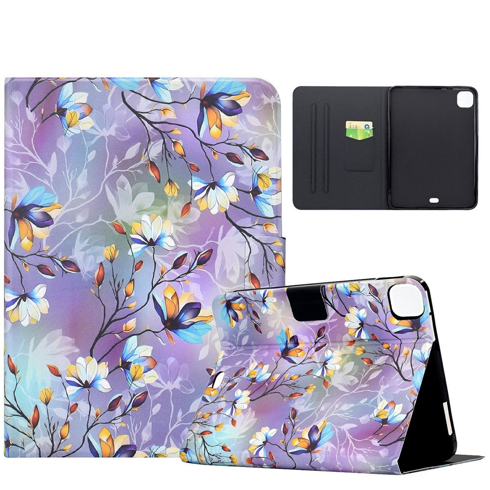 For Xiaomi Pad 7 / Pad 7 Pro Case Pattern Printing Stand Leather Tablet Cover with Card Slots
