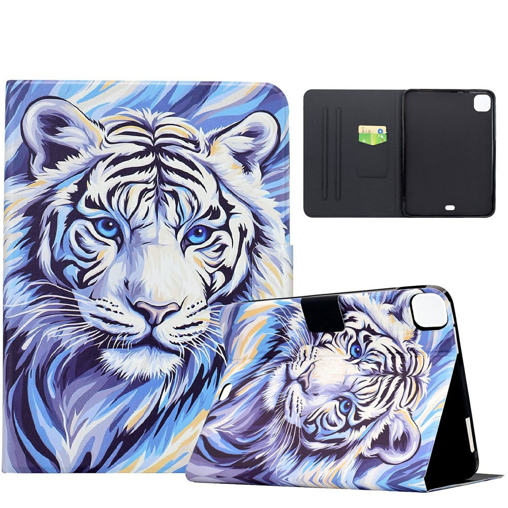 For Xiaomi Pad 7 / Pad 7 Pro Case Pattern Printing Stand Leather Tablet Cover with Card Slots