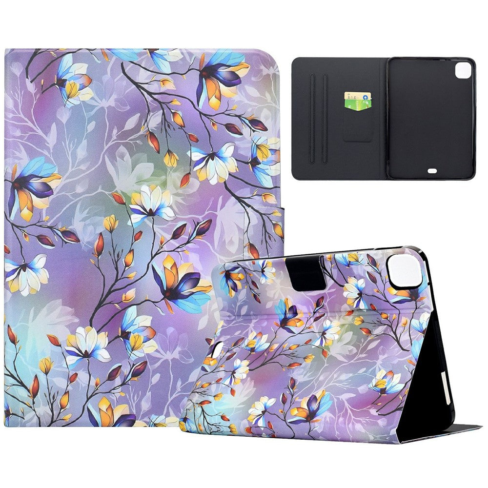 For Xiaomi Pad 7S Pro 12.5 Case Pattern Printing Stand Leather Tablet Cover with Card Slots