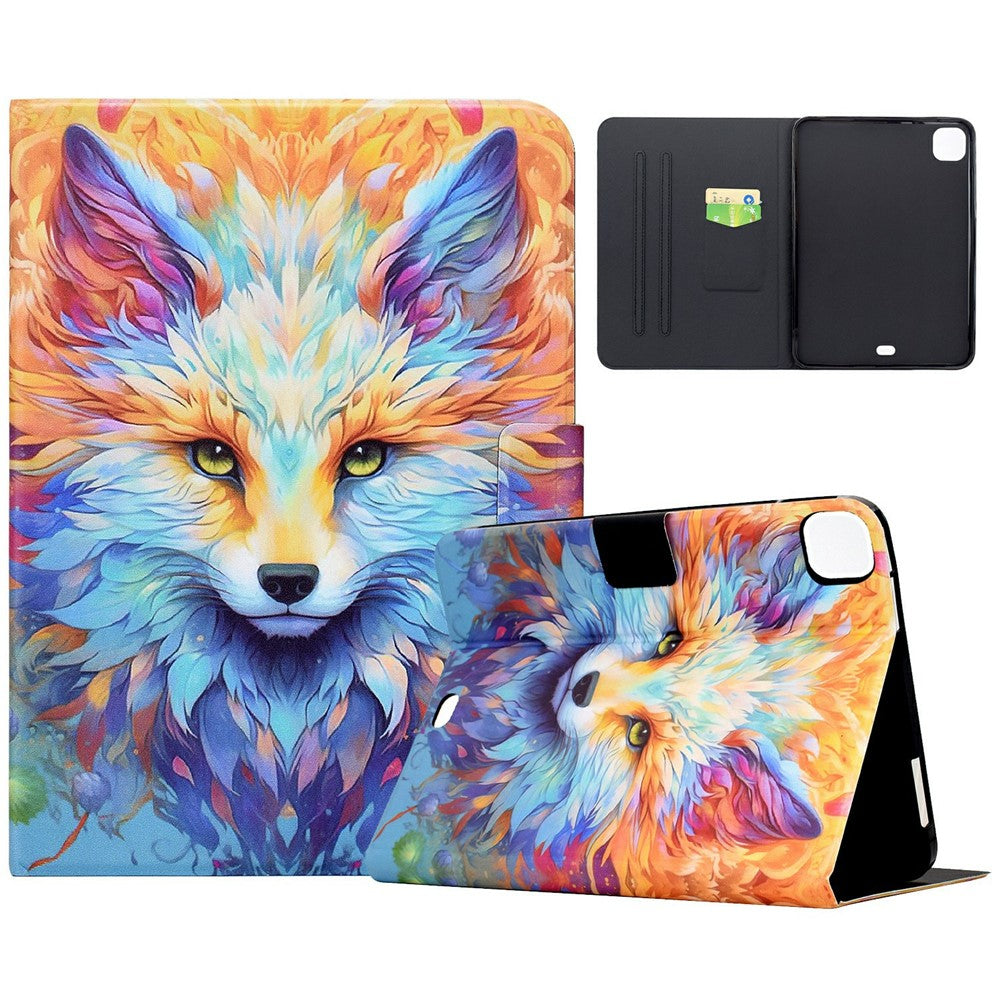 For Xiaomi Pad 7S Pro 12.5 Case Pattern Printing Stand Leather Tablet Cover with Card Slots
