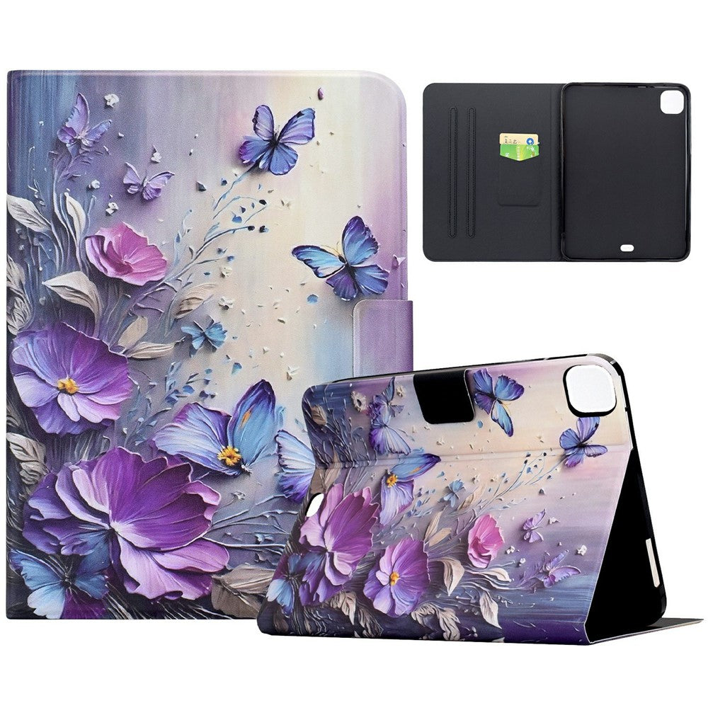 For Xiaomi Pad 7S Pro 12.5 Case Pattern Printing Stand Leather Tablet Cover with Card Slots