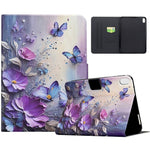 For Honor Pad X8b / Pad X8a Case Pattern Printing Stand Leather Tablet Cover with Card Slots