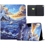 For Honor Pad X8b / Pad X8a Case Pattern Printing Stand Leather Tablet Cover with Card Slots
