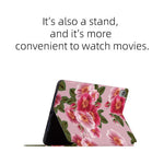 For Lenovo Tab M10 TB-X605F / X505 10.1-inch Well-protected Flower Pattern Printed Tablet Case Leather + TPU Anti-drop Folio Flip Cover with Stand