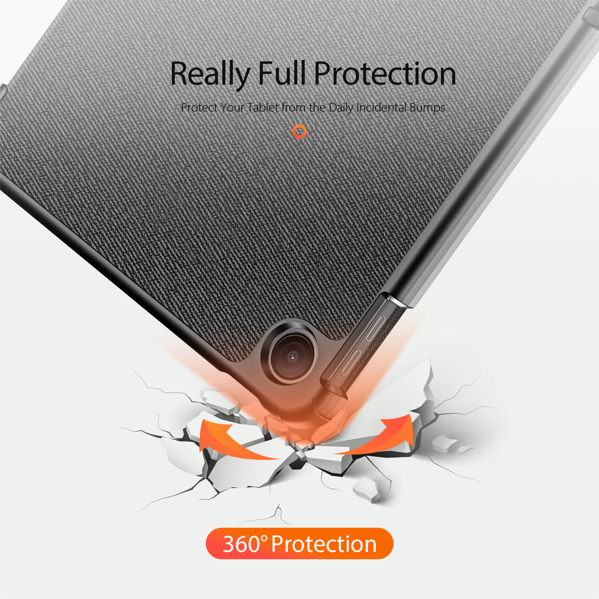 DUX DUCIS for Xiaomi Poco Pad C1 / Redmi Pad 2 SE / Redmi Pad 2 9.7 Case  Domo Series Tri-fold Stand PU Leather Tablet Cover